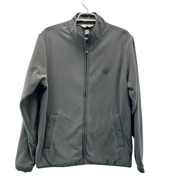 Vuori Men's Jacket Aspen Full Zip Grey Large